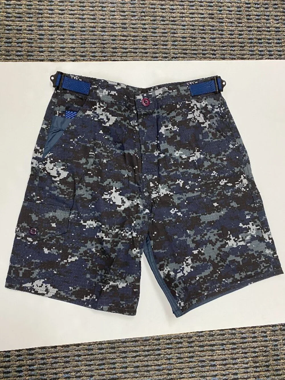 Birdwell Beach Britches Men's Ripstop Tactical Walkshorts - Navy Camo (S)
